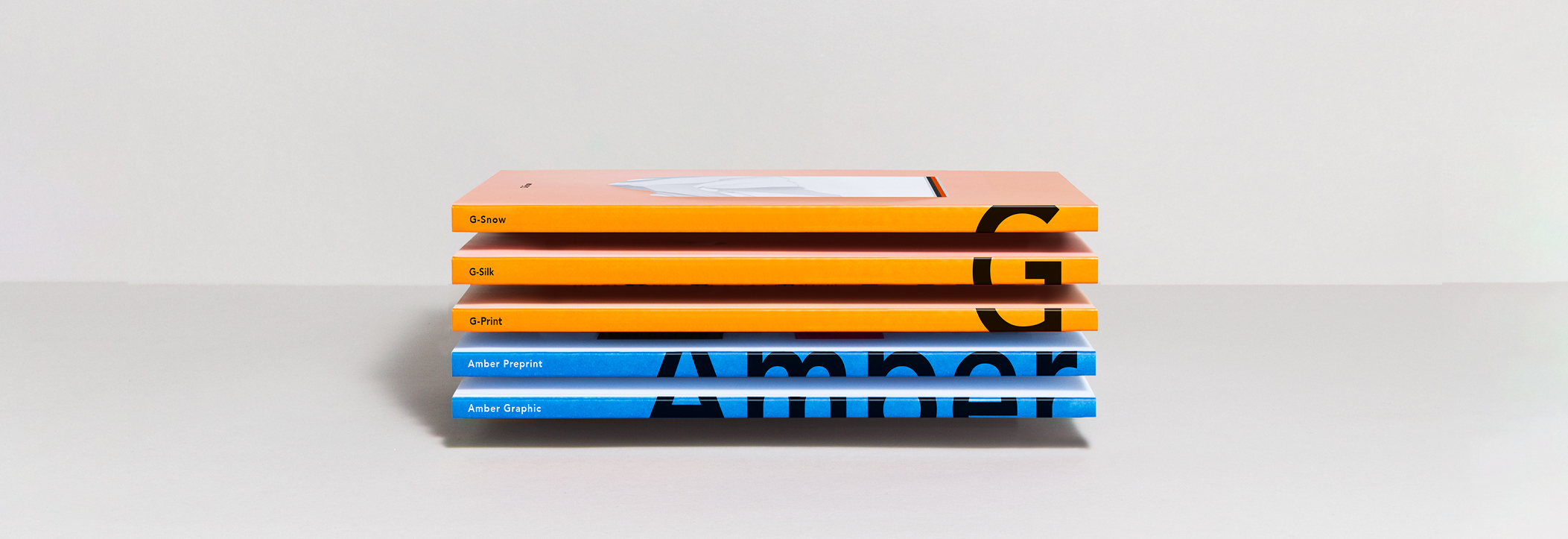 G and Amber swatchbooks - for article lists